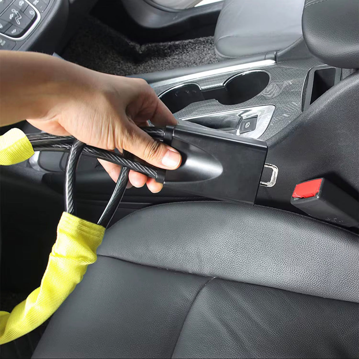 Car Shield Steering Wheel Cable Lock